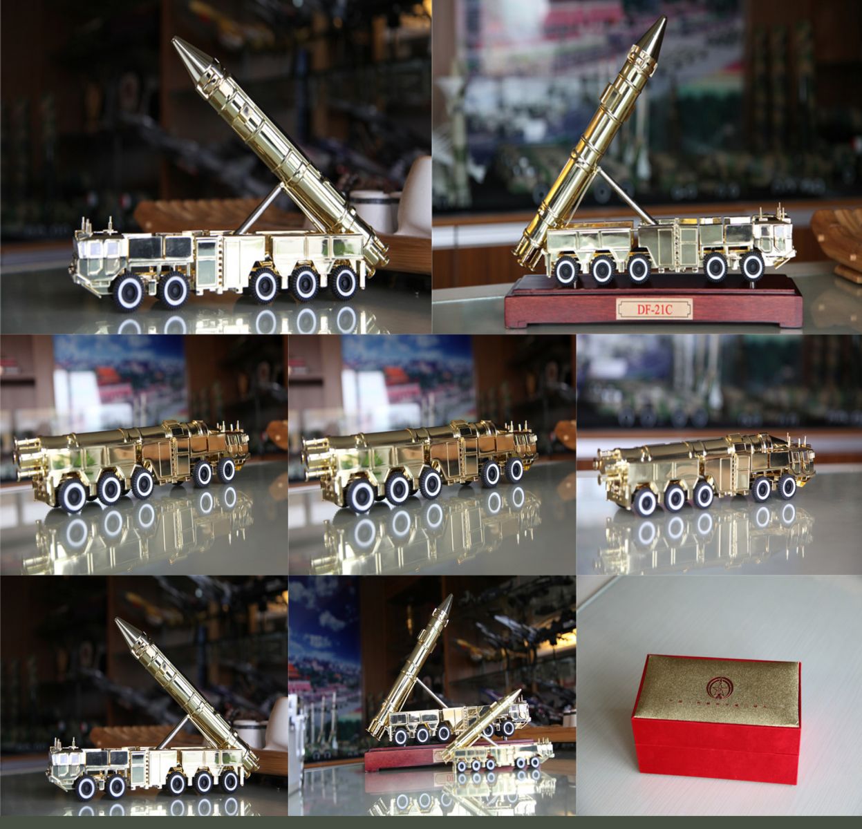 东风21黄金导弹车模型--军事模型-导弹车模型-金年会